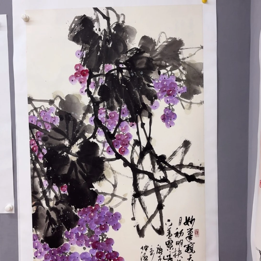 国画艺术家真人手绘