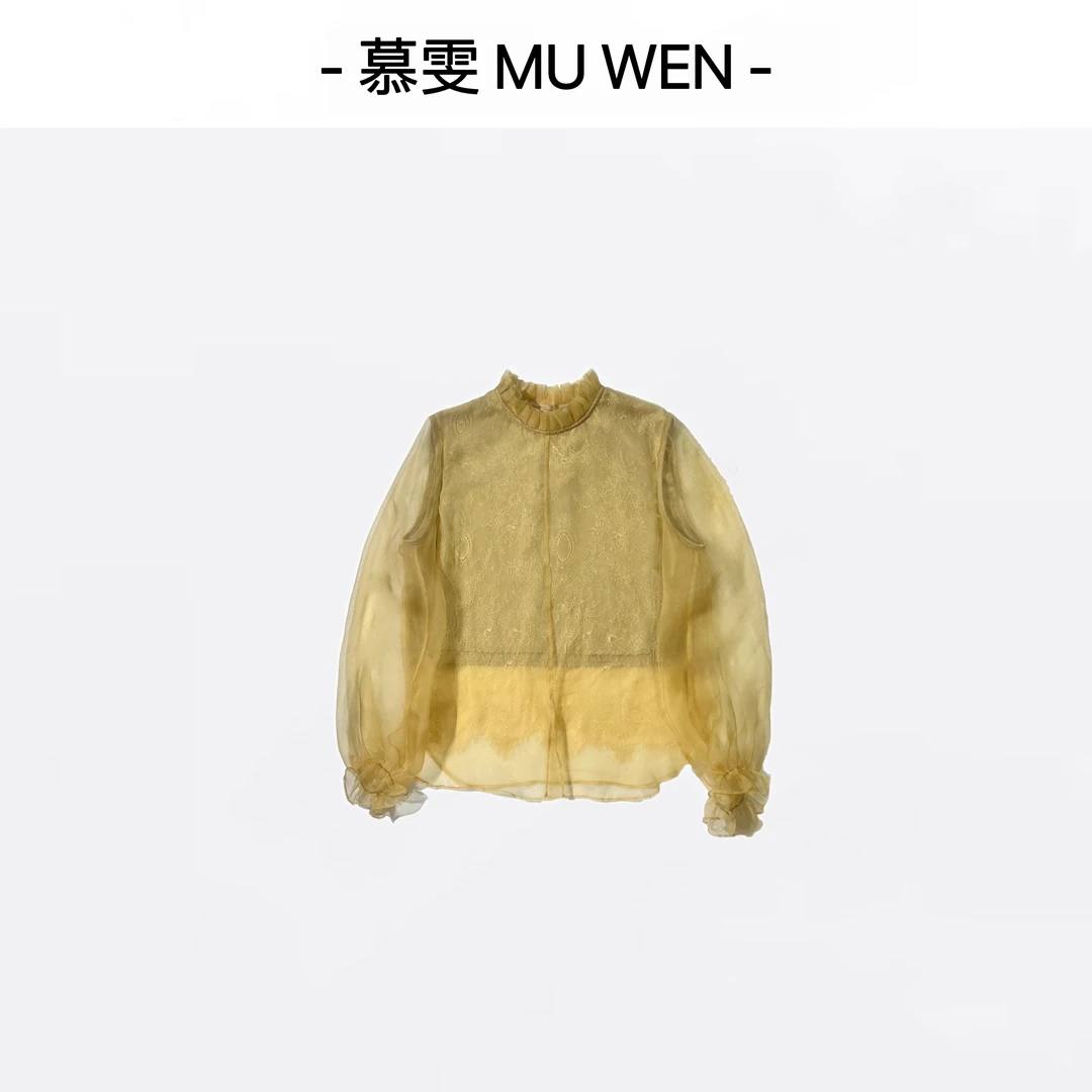 【凡间精灵】仙气优雅精致蕾丝飘逸上衣26112363