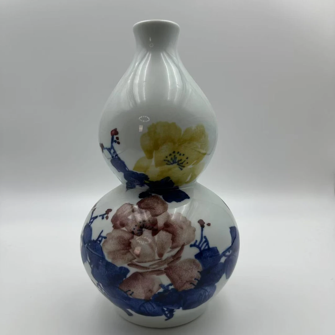 【青花国语】景德镇纯手工手绘青花葫芦赏瓶