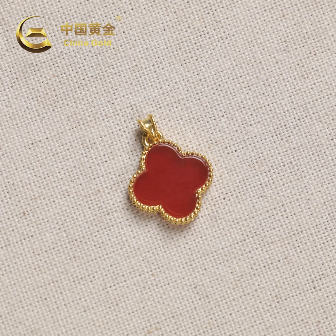 【中国黄金】淳熹 | 玛瑙*吊坠*18K金镶嵌-D9903-格