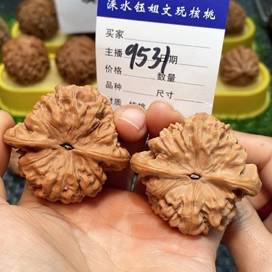 把件文玩核桃49官帽修尖9531