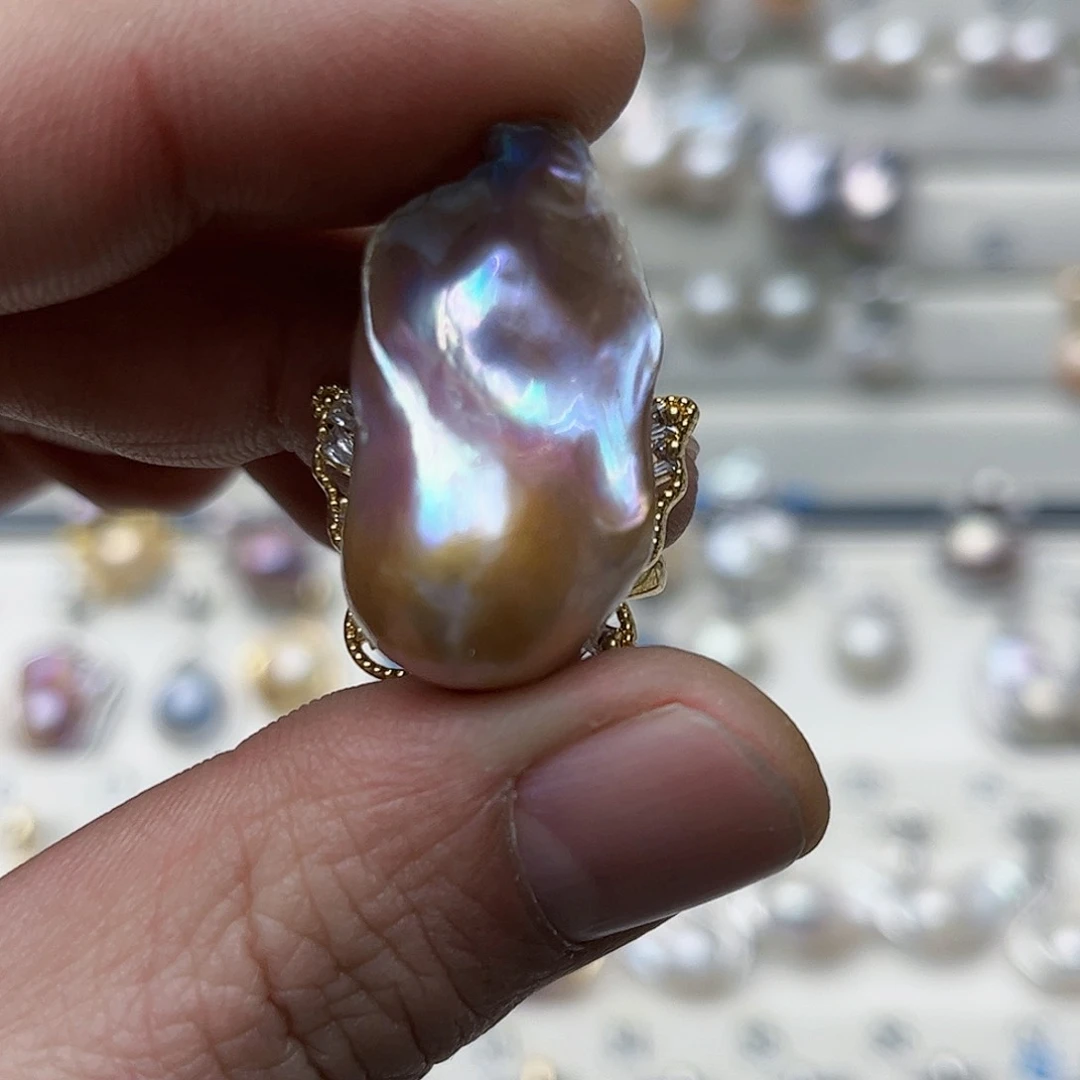 淡水珍珠吊坠(不含链)未镶嵌Y*08