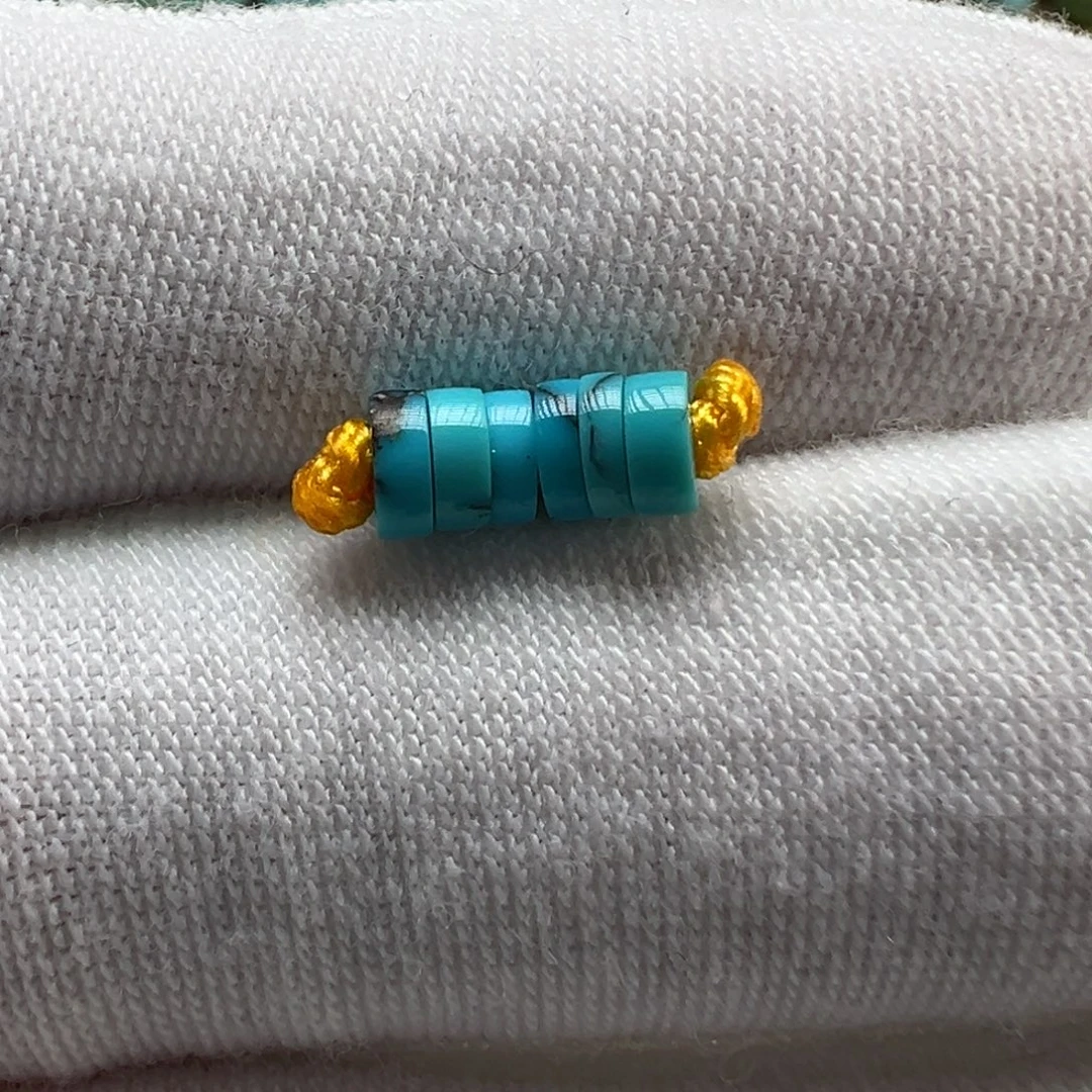 绿松石未镶嵌配饰3.9*1.5