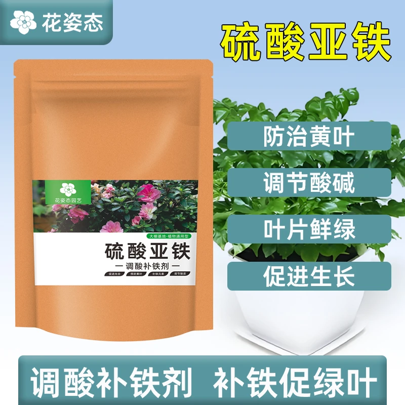 大袋装【硫酸亚铁花肥】幸福树肥料专用肥黄叶落叶焦尖卷叶营养液