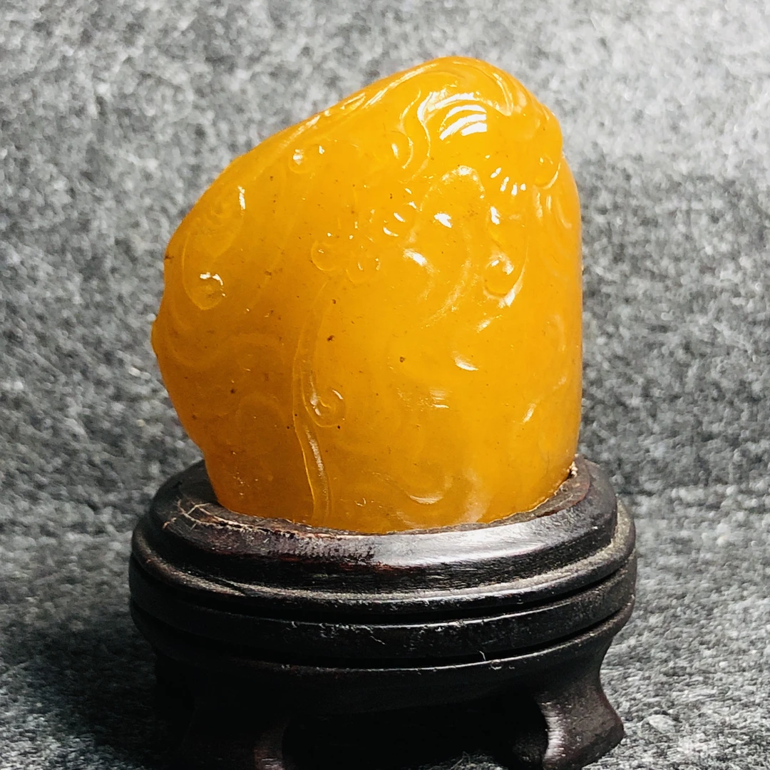 寿山石寿山田黄石瑞兽古兽螭龙螭虎印石印章摆件质地温润适合收藏