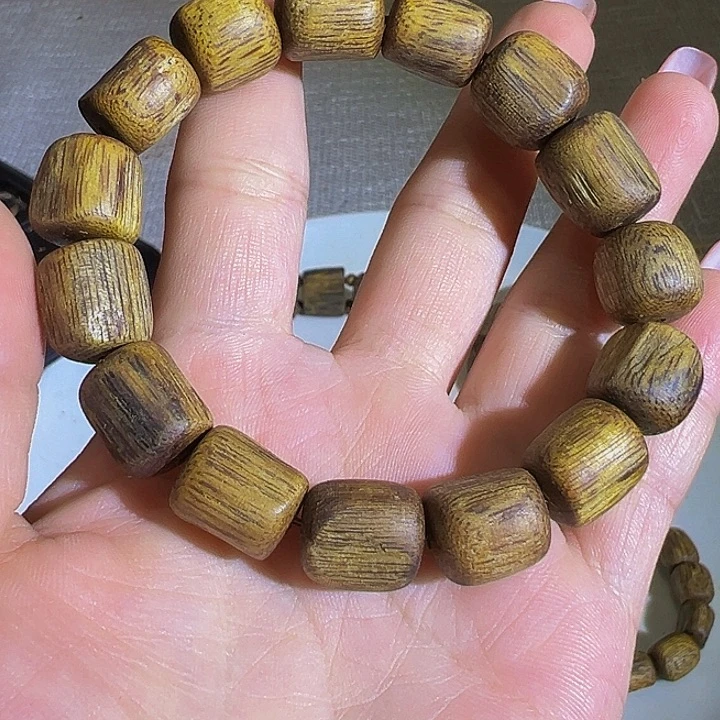 手串沉香九九沉树心油单圈白棋