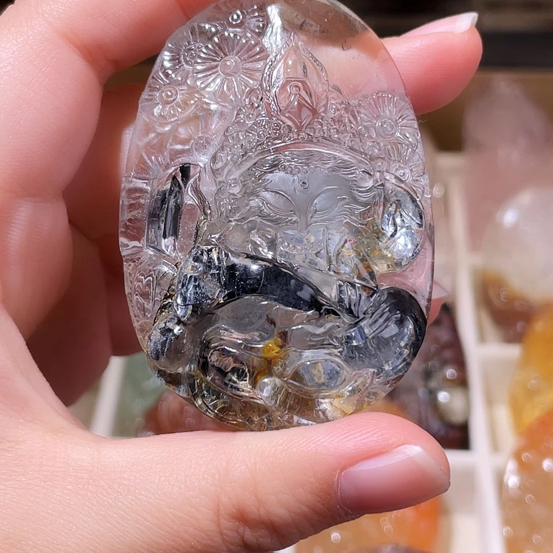 颈饰未镶嵌水晶黑云母