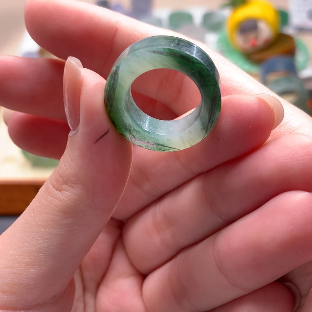 定制翡翠未镶嵌兮*圆角四方 保圈