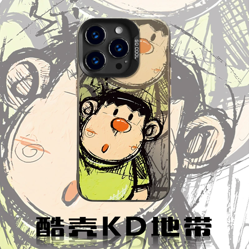 油画胖虎-创意CYH时尚个性动漫适用于苹果华为OPPOVIVO小米手机壳