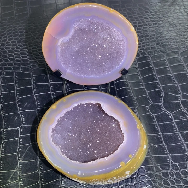 水晶捡漏彩晶盆未镶嵌