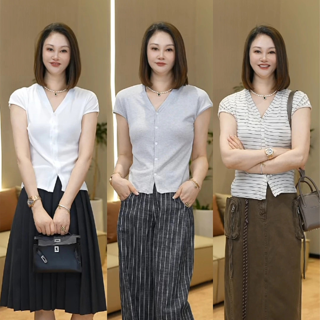 BARRIAILEN | 天丝棉麻短袖夏季透气小开衫2415713