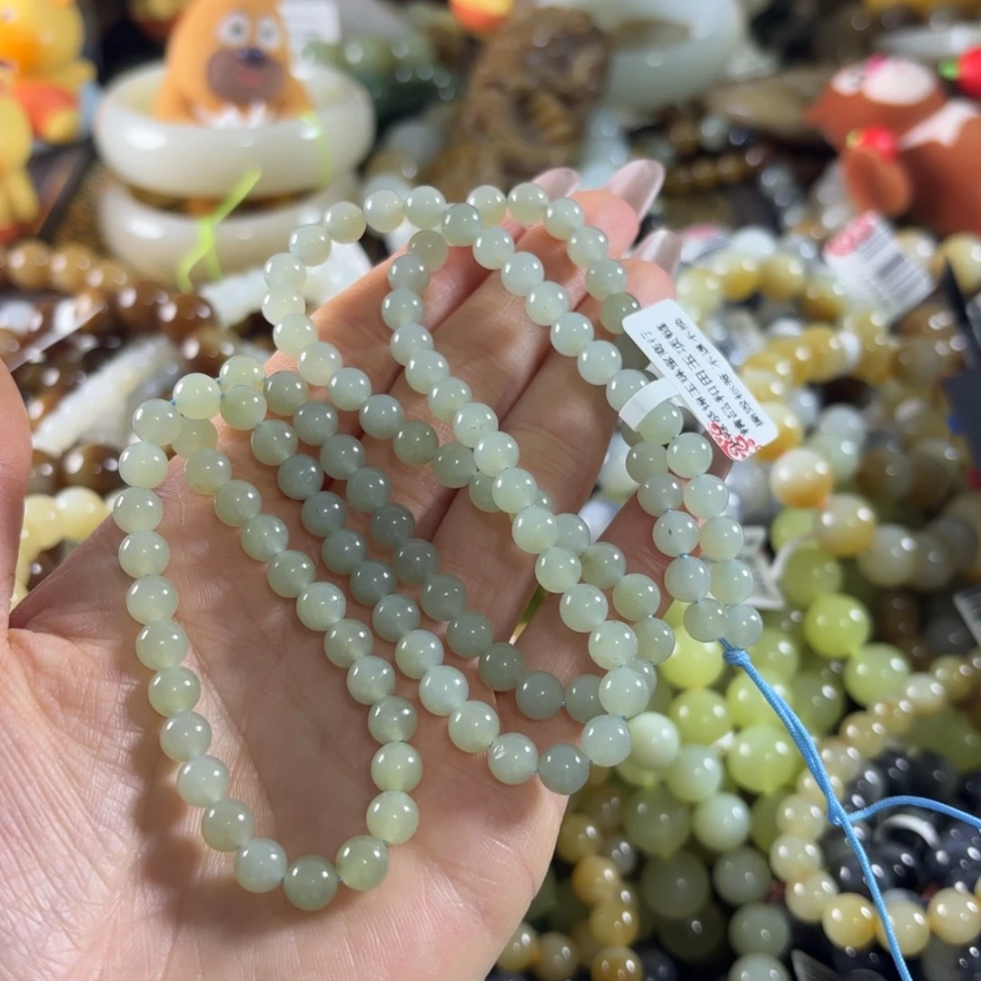 和田玉未镶嵌手串66