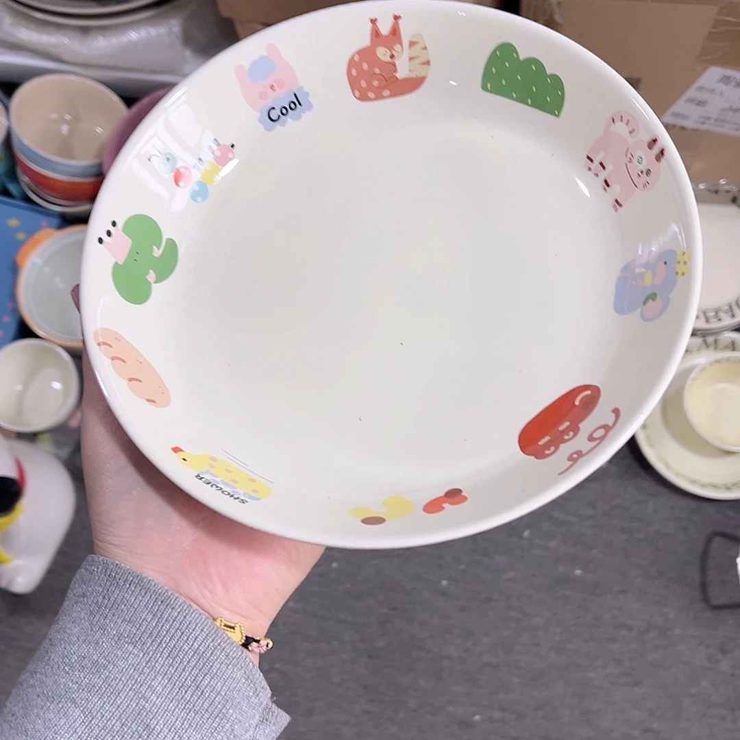 8寸圆盘陶瓷餐具系列