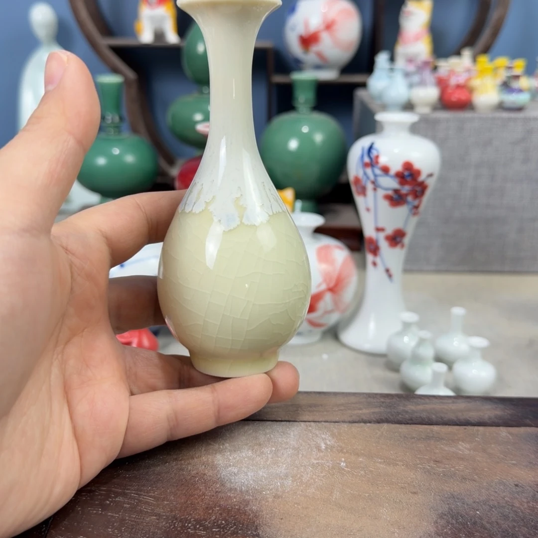陶瓷手工小花器摆件