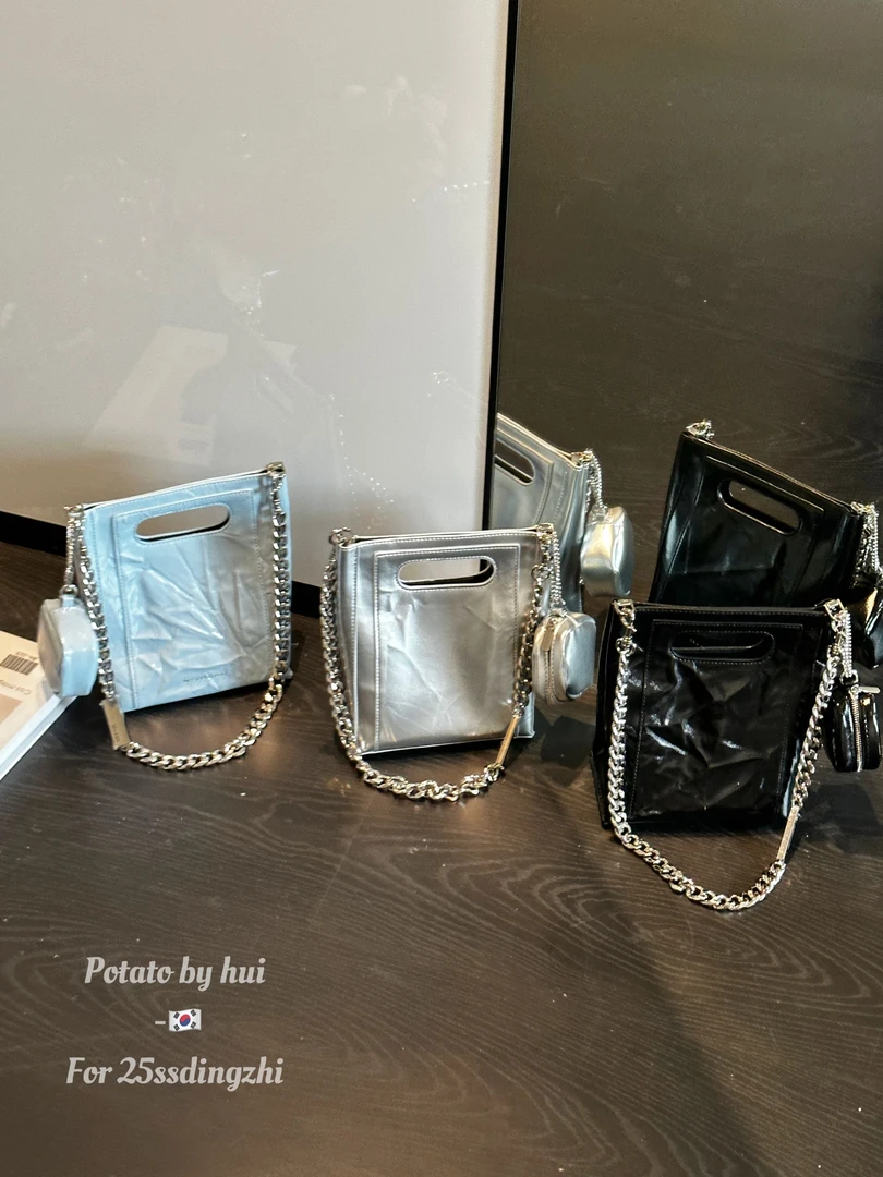 【HuiHui】韩国东大门通勤风软面纯色菱格单肩斜跨包 (H8190)