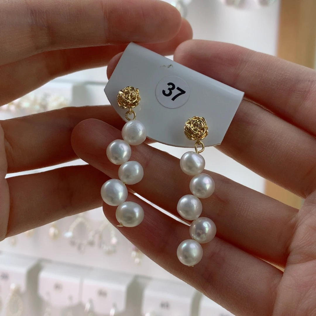 未镶嵌耳饰淡水珍珠