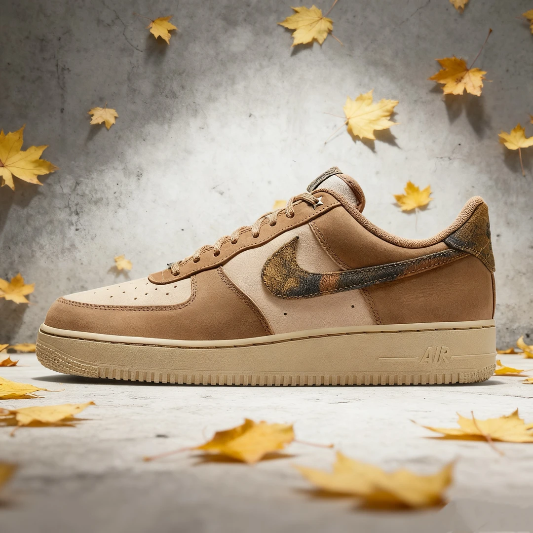 双旦礼NIKE耐克男新款落叶卡其棕airforce1 '07休闲鞋IO9803-200