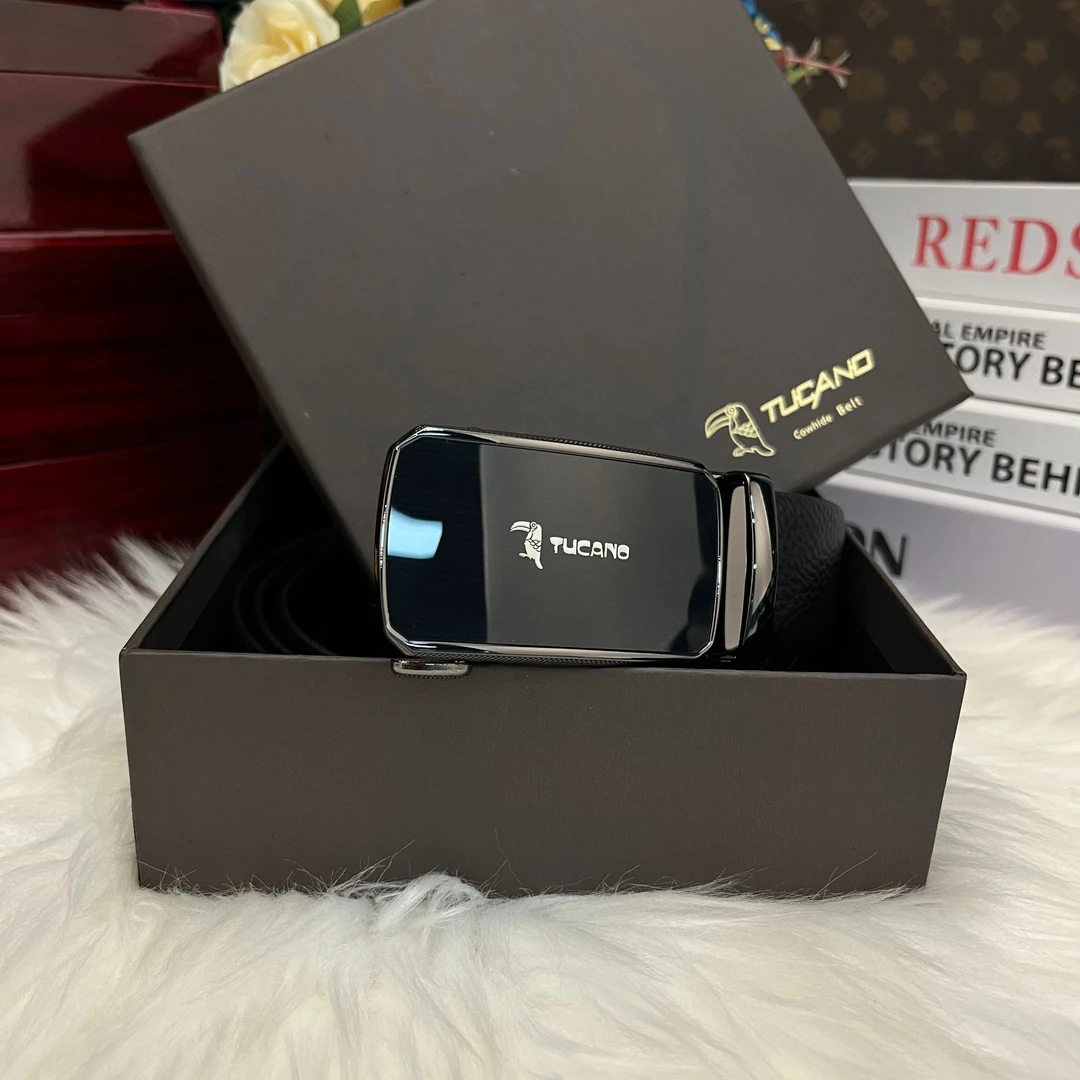 啄木鸟正品2025新款时尚休闲商务真皮带高档礼盒自动扣TDE1216-68