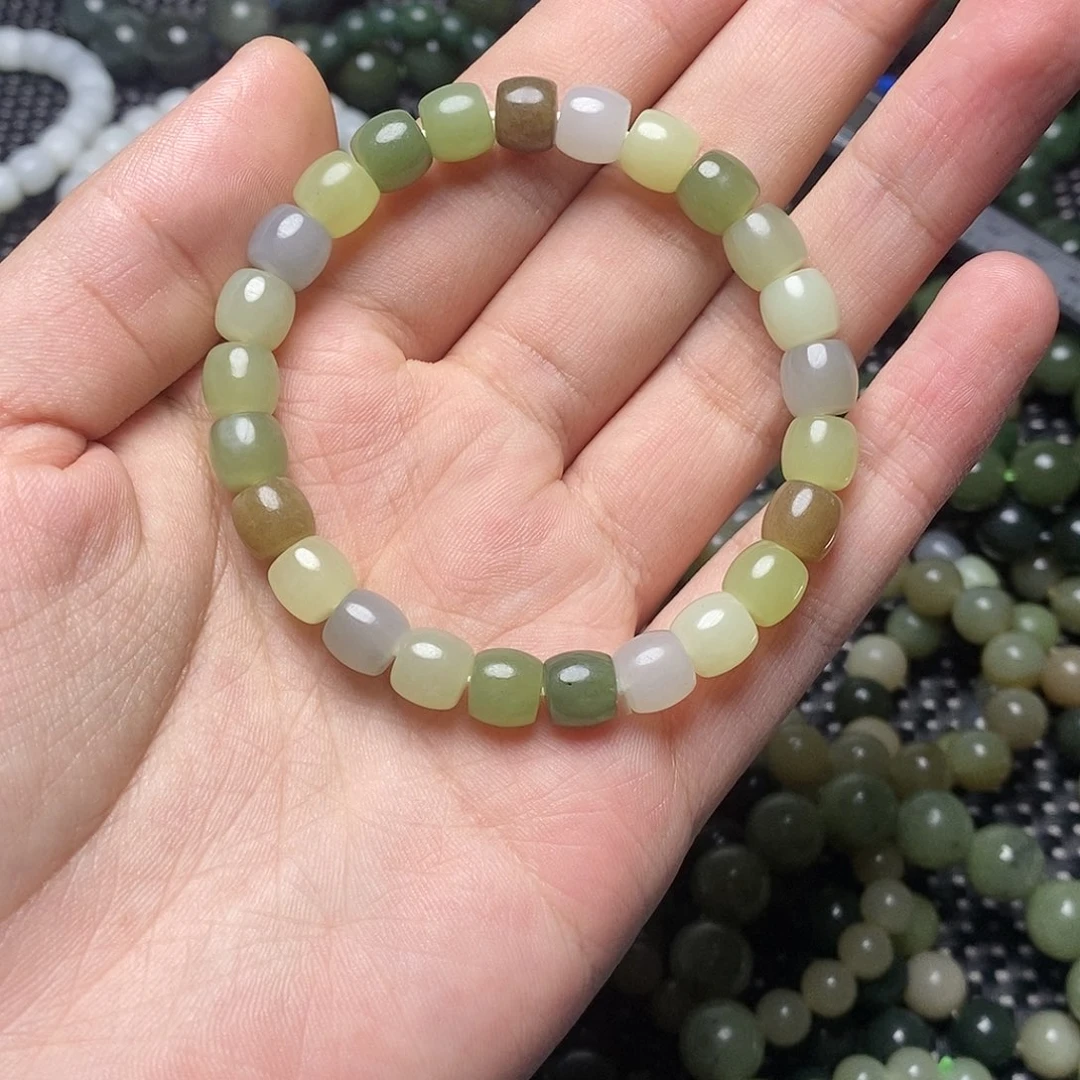 和田玉未镶嵌手串14