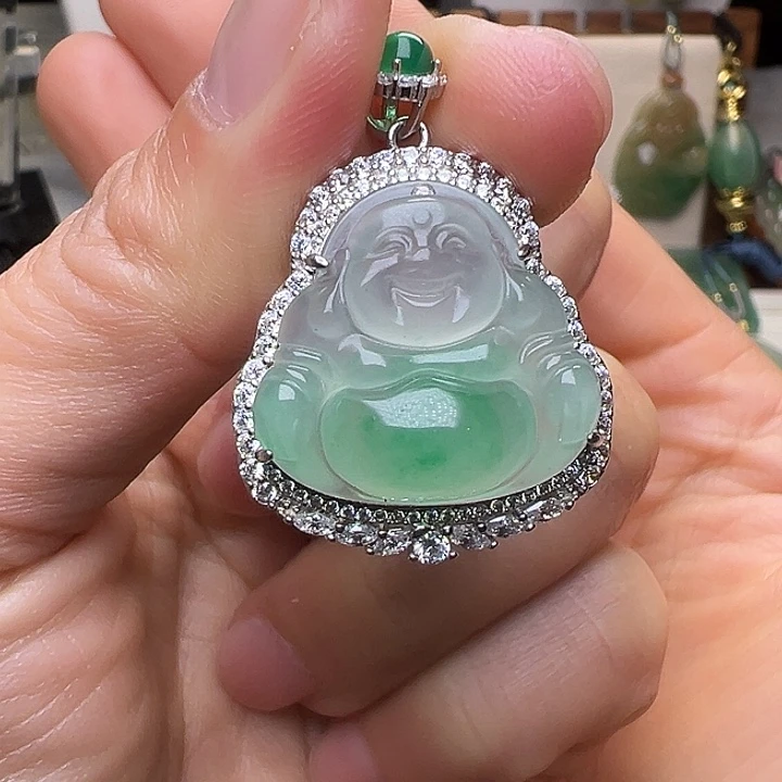 石英质玉未镶嵌吊坠(不含链)