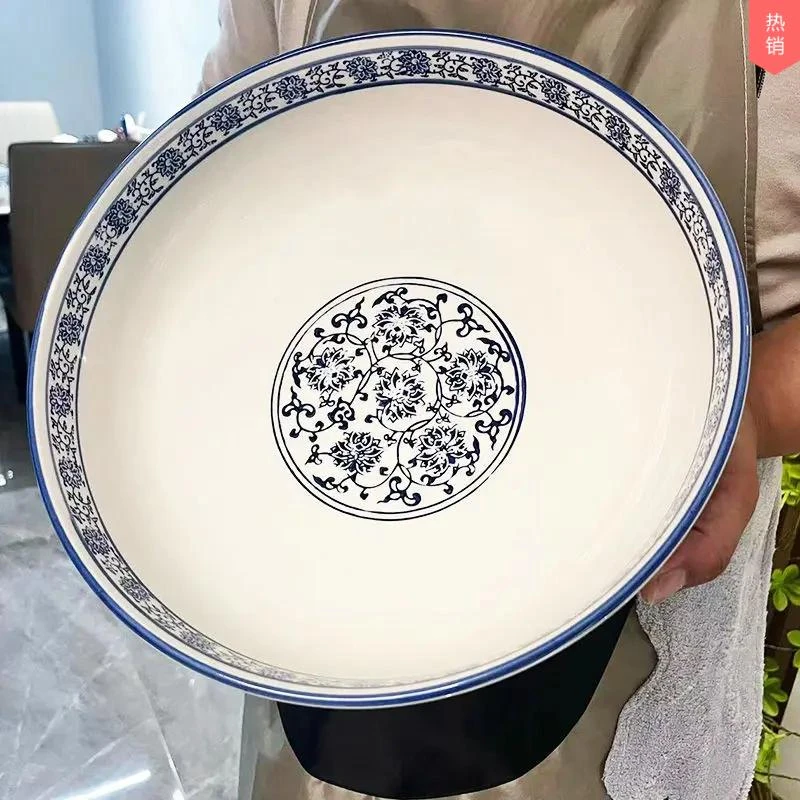 青花瓷水煮鱼大碗酸菜鱼大盆碗大容量家用毛血旺碗酒店陶瓷汤A274