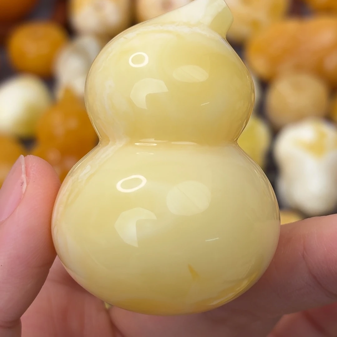 蜜蜡未镶嵌吊坠(不含链)浓蜡奶葫芦