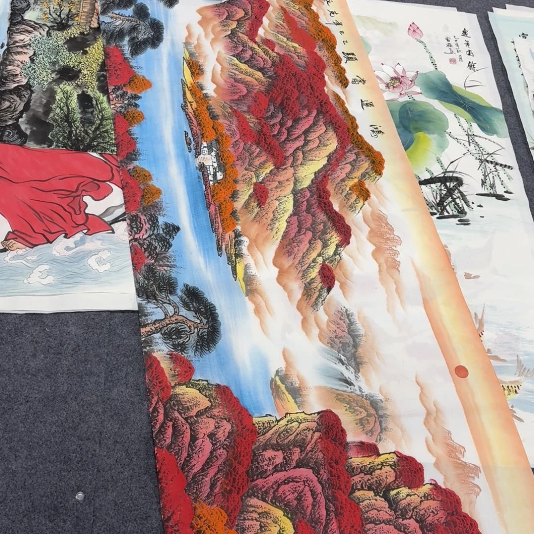 H***ī国画180×70画画画画