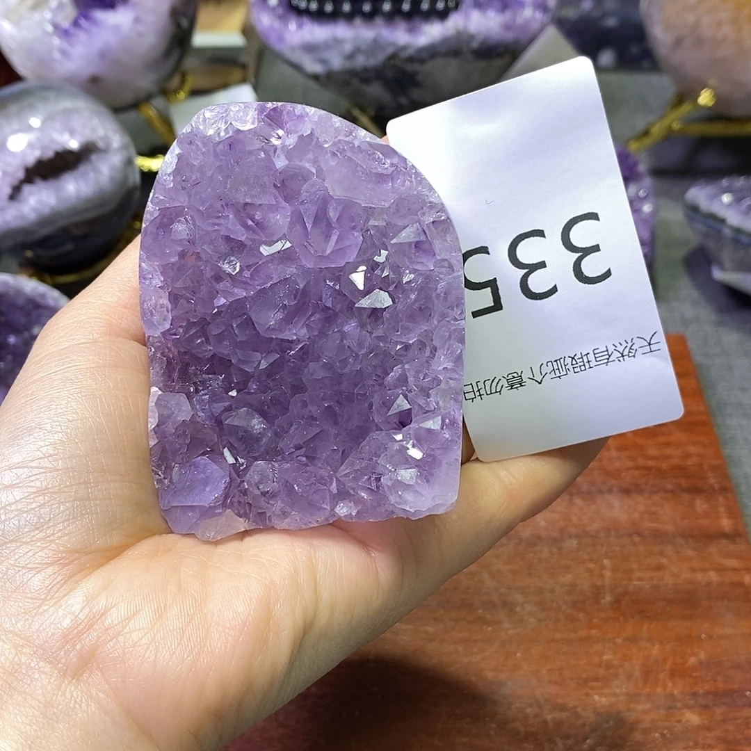 珠宝半成品未镶嵌紫晶