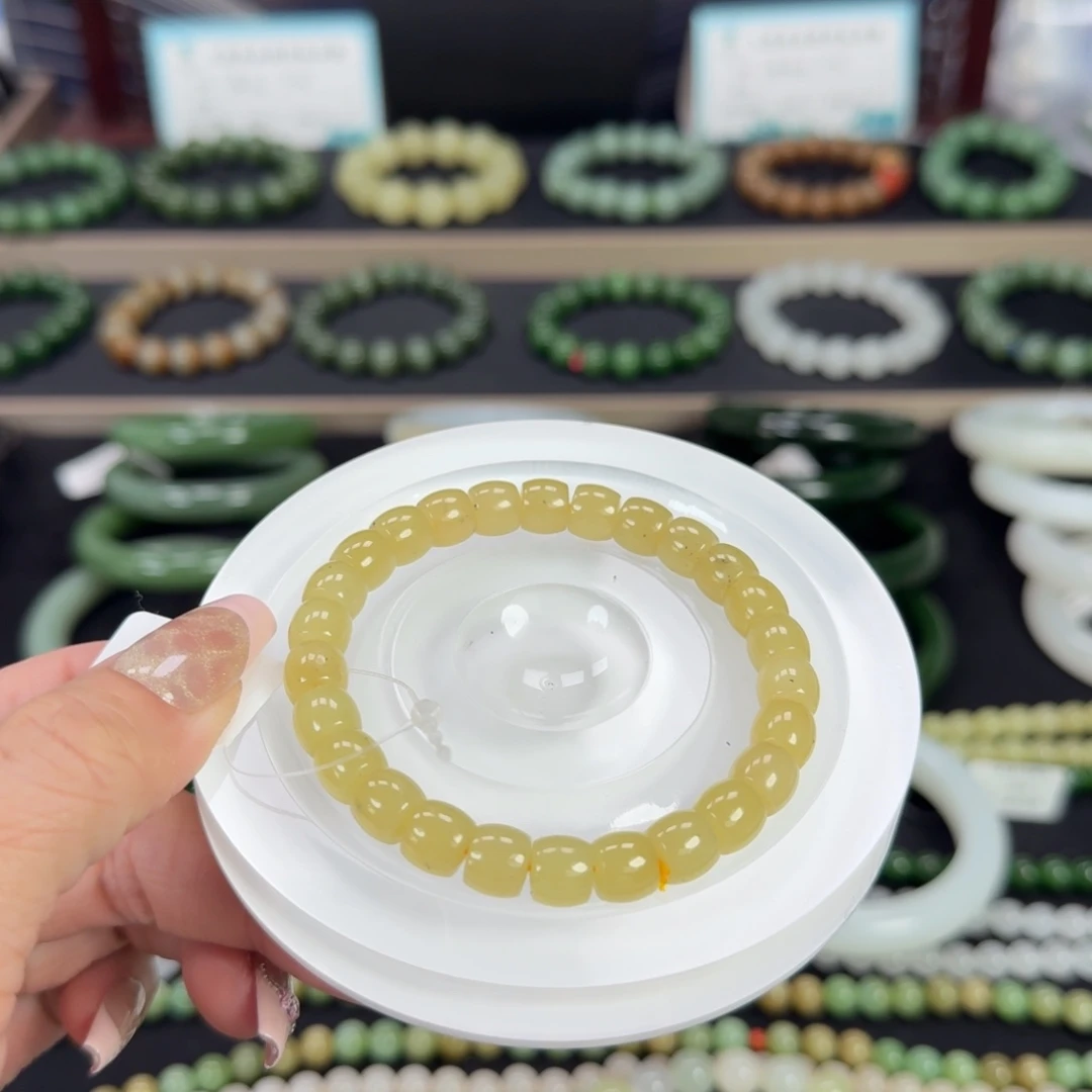 和田玉未镶嵌手链