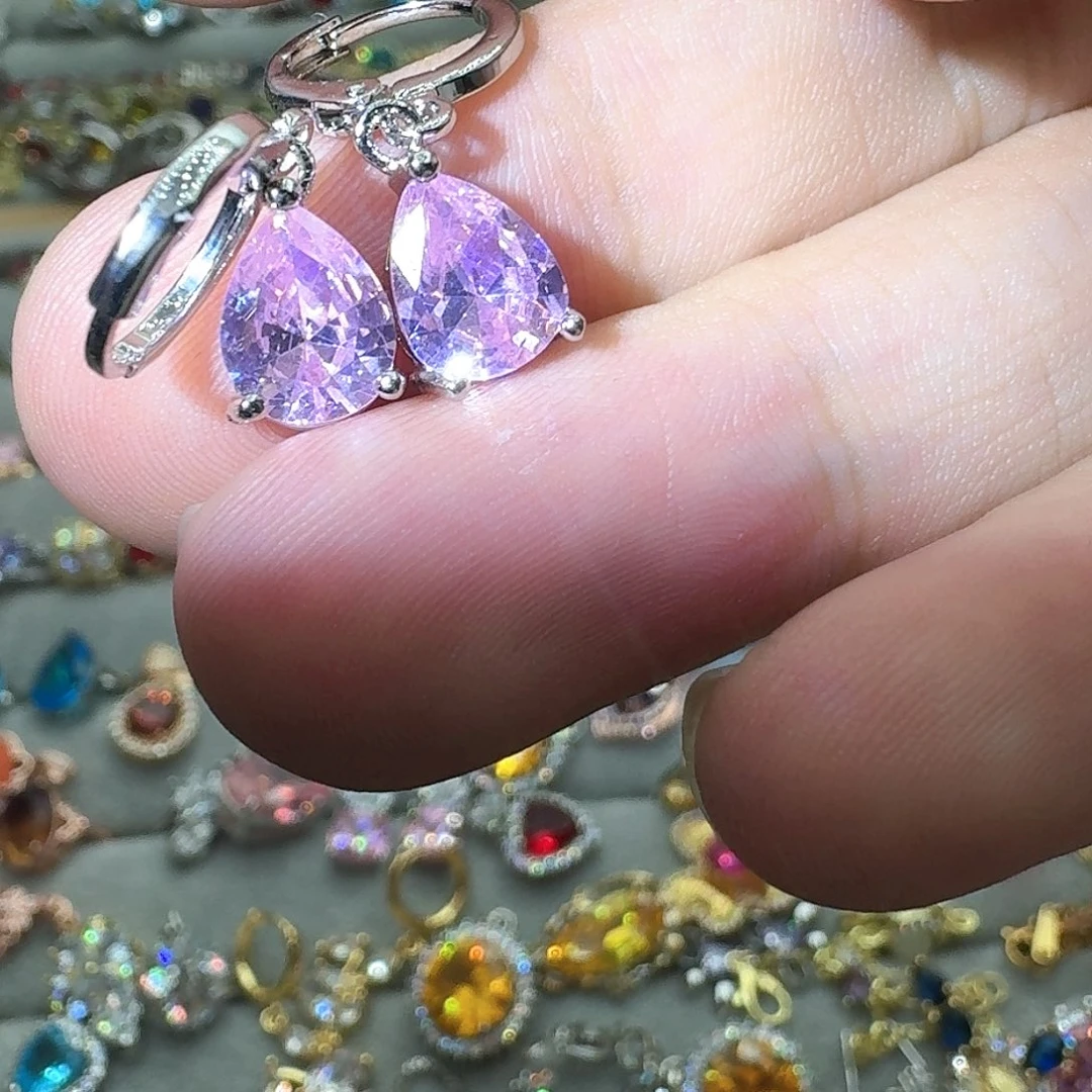 托帕石戒指银S925镶嵌