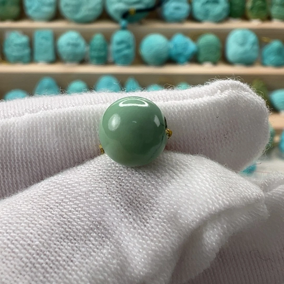 未镶嵌绿松石圆珠7.9mm