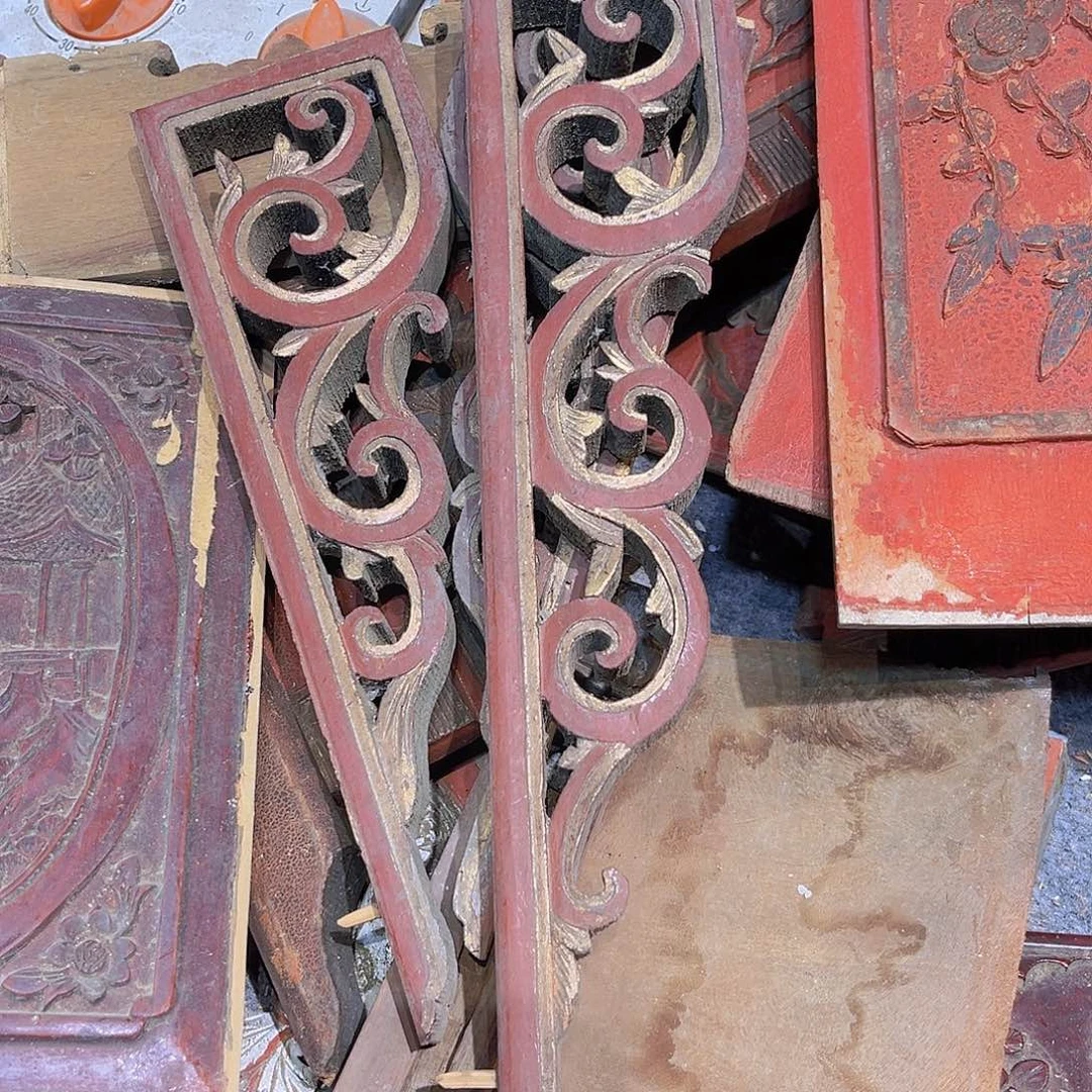 香樟木汽**赁老木雕花板