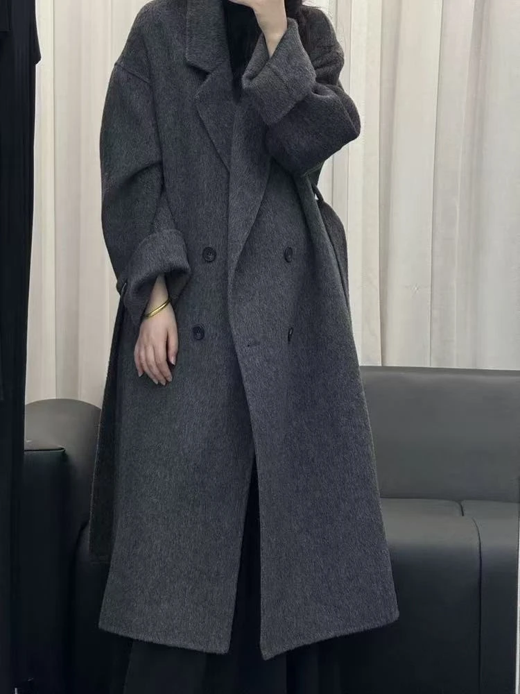 【扣号链接】（叫名字下单）双面羊毛大衣时尚百搭显瘦气质