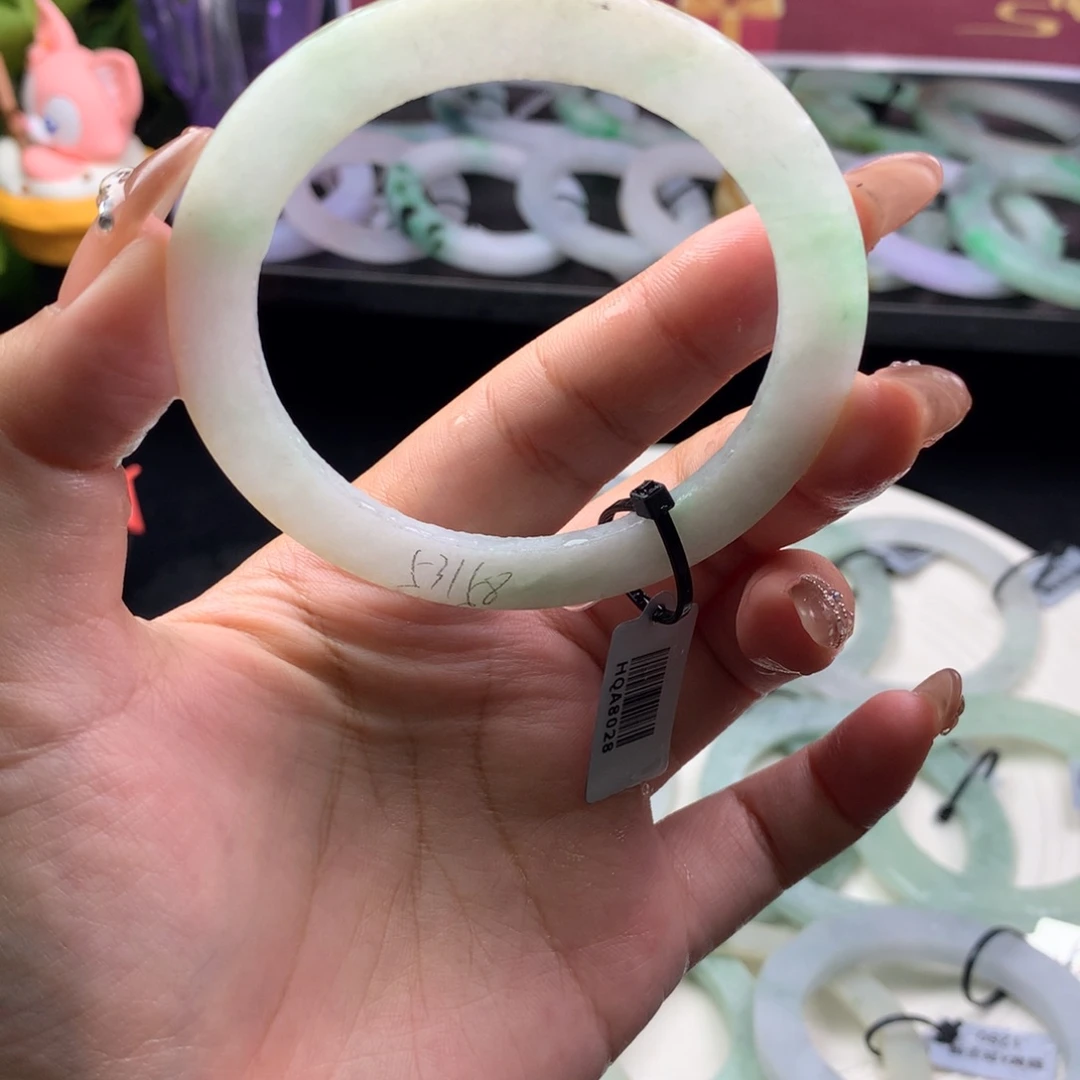 定制翡翠叮当镯未镶嵌57