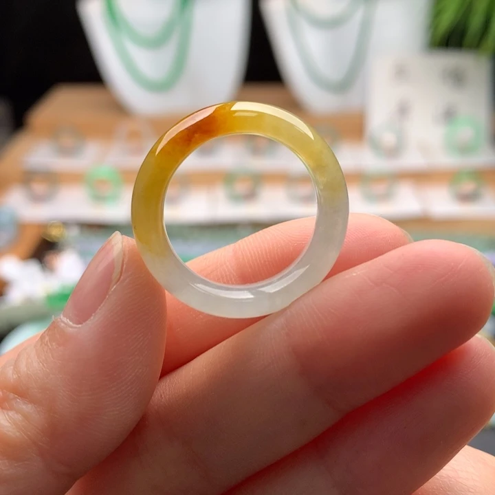 翡翠未镶嵌戒指天然缅甸A货翡翠