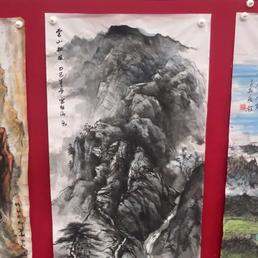 国画绘画作品多次参加全国
