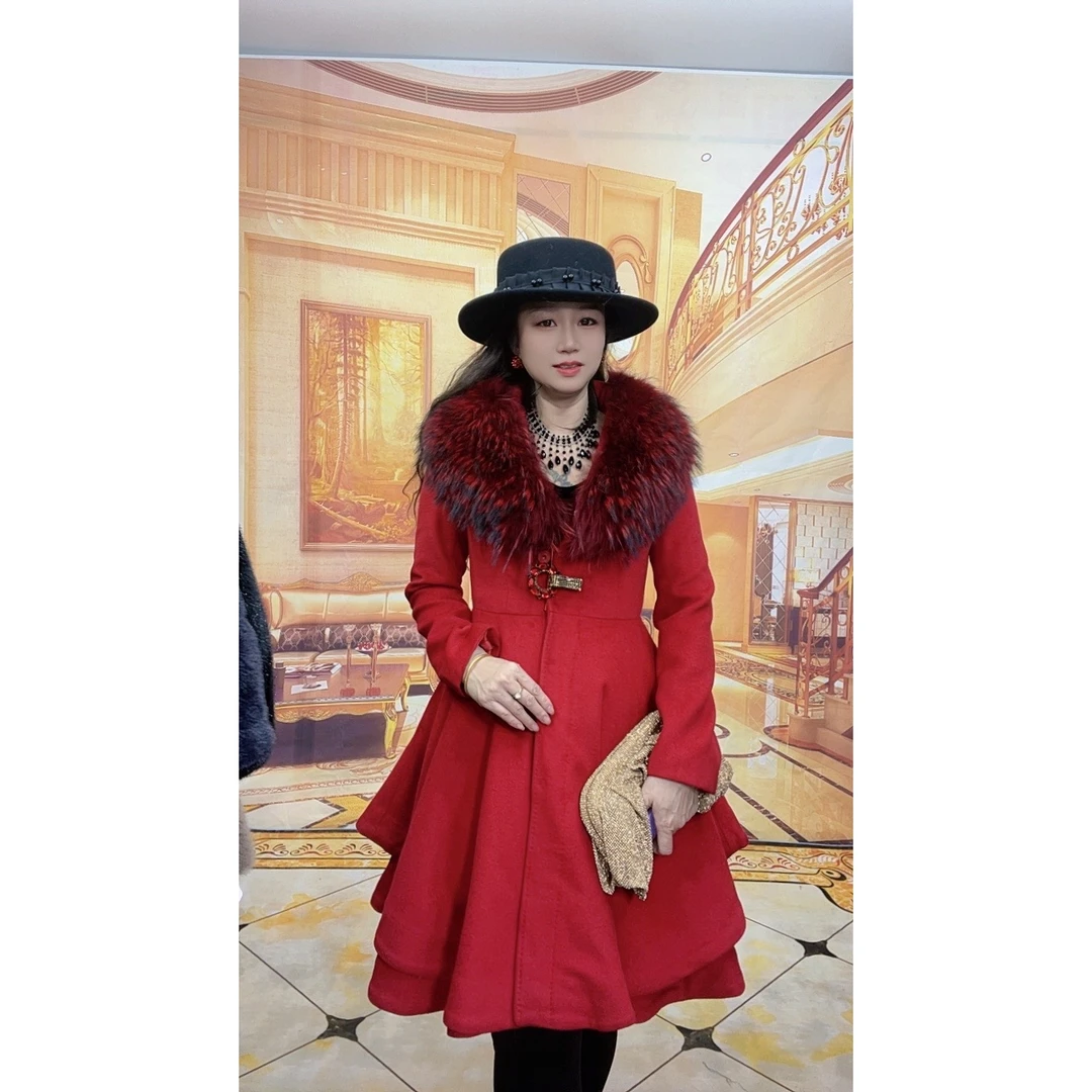 760女装秋冬款时尚气质百搭修身显瘦高级感羊毛呢外套大衣