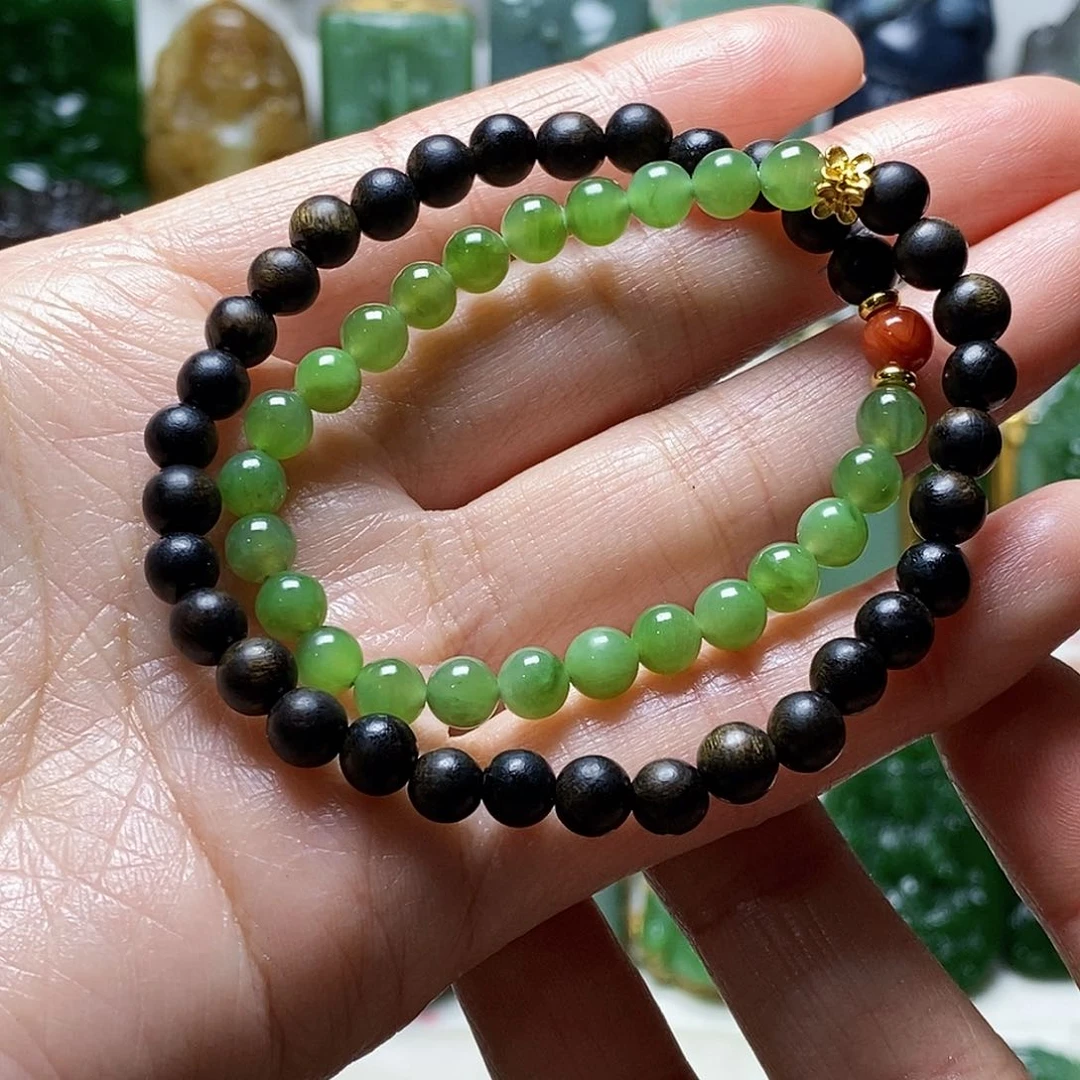 和田玉（碧玉）颈饰未镶嵌