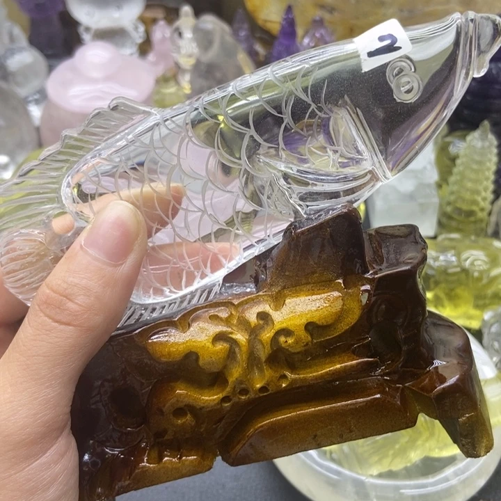 水晶珠宝半成品未镶嵌?****摆件