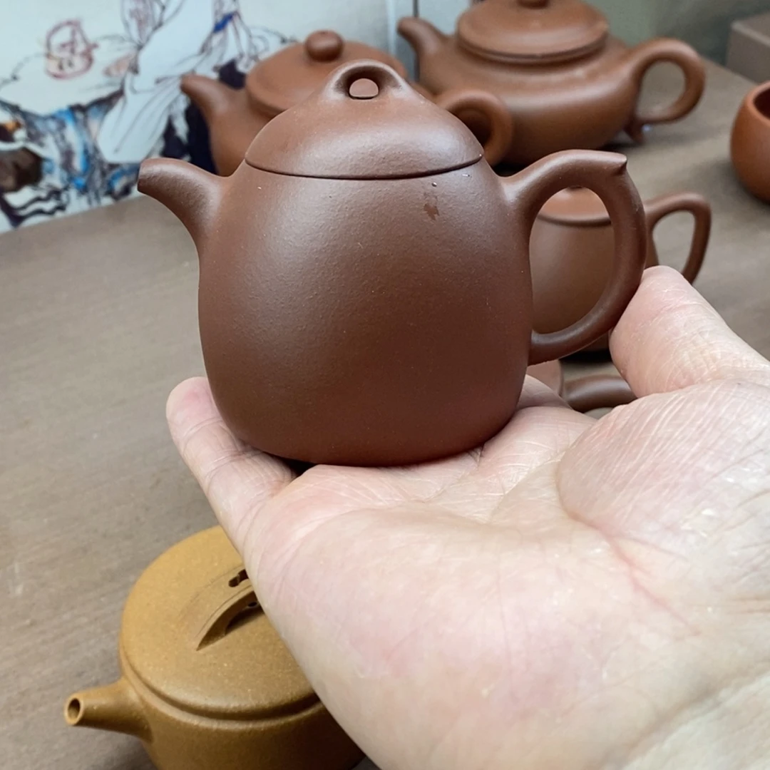 紫砂茶壶老*客紫砂壶秦权微瑕
