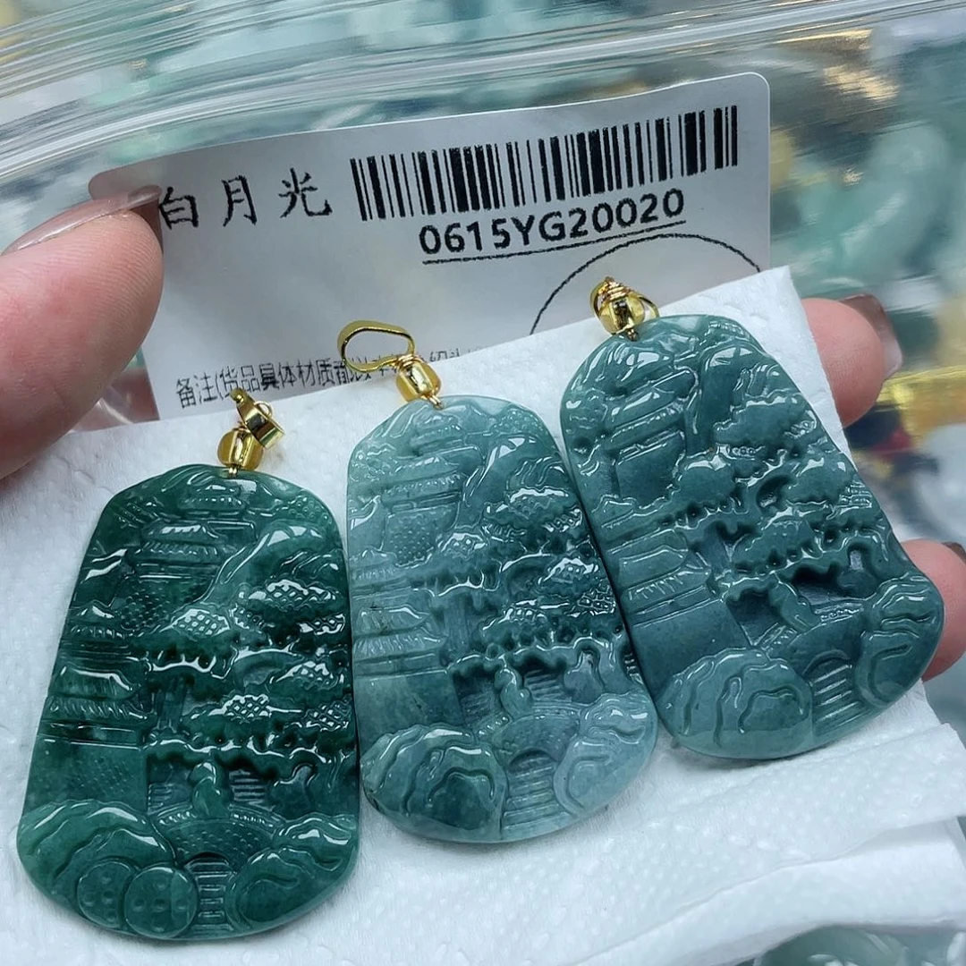 翡翠未镶嵌吊坠(不含链)