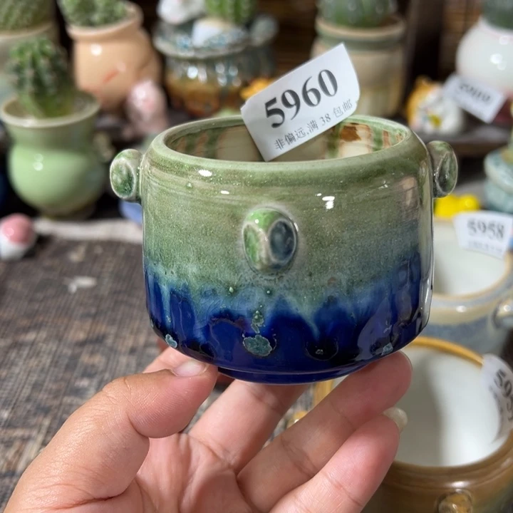 口6 手工花盆满30包邮
