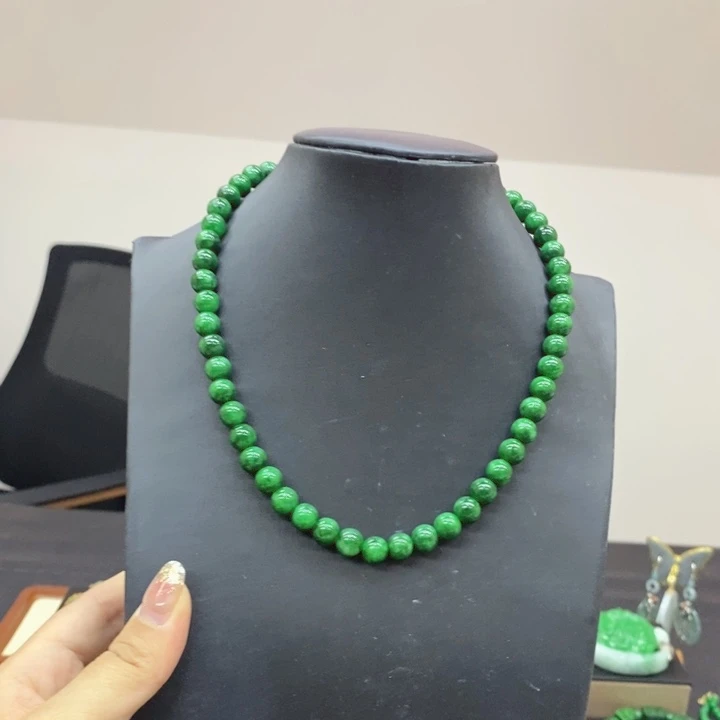 翡翠未镶嵌颈饰项链2