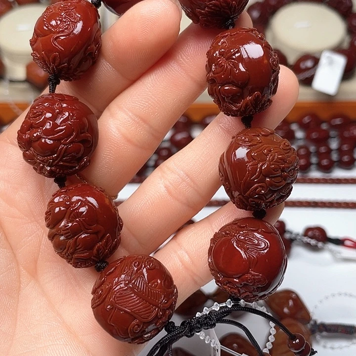 橄榄核手串御*哥玉化弥勒
