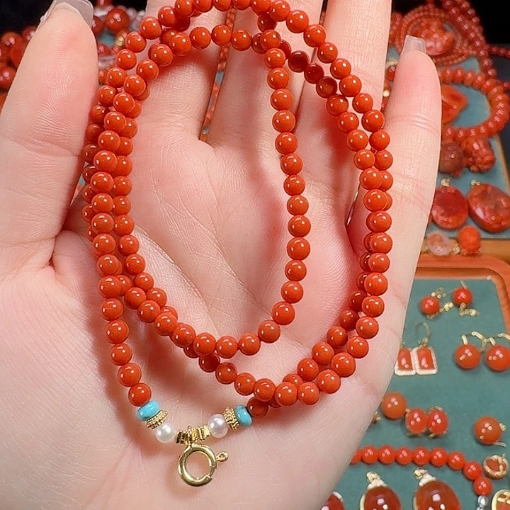 南红玛瑙未镶嵌4.2万能链55长