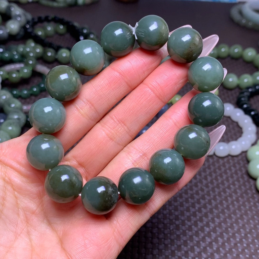 未镶嵌手串和田玉卡16