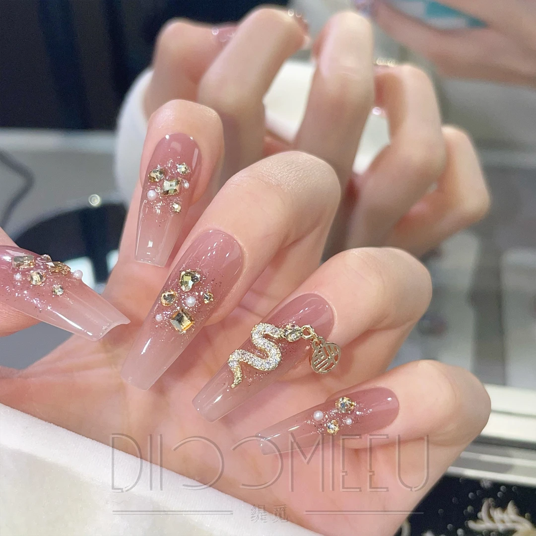 【金蛇万贯】缇觅轻奢蛇年款全华子钻纯手工可拆卸式穿戴甲