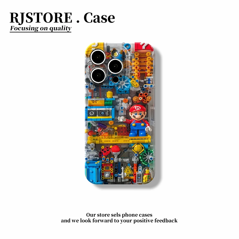 奥菲顿积木马里奥适用苹果16/15promax菲林手机壳华为oppo小米viv