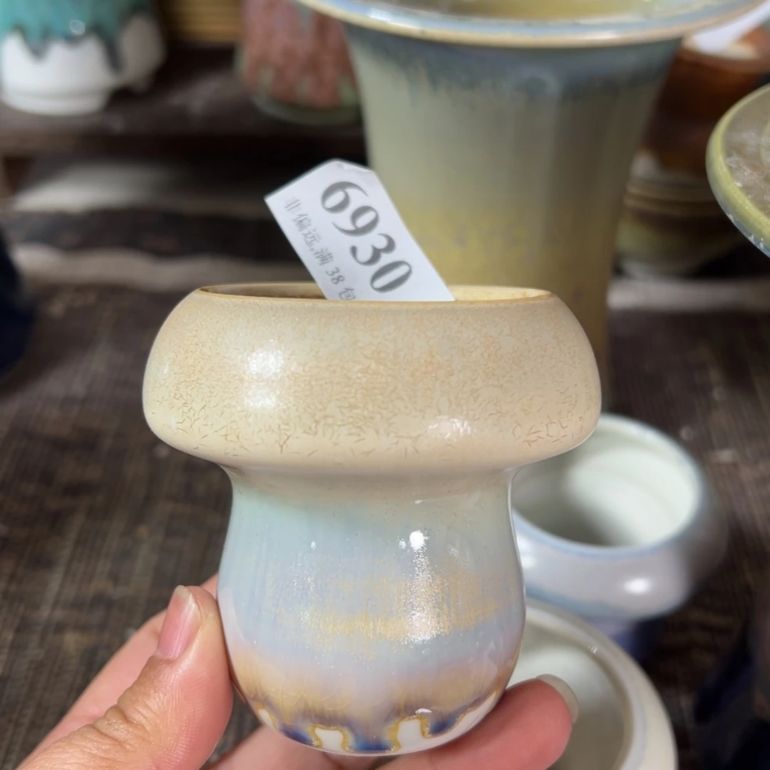 红陶景德镇手工花盆