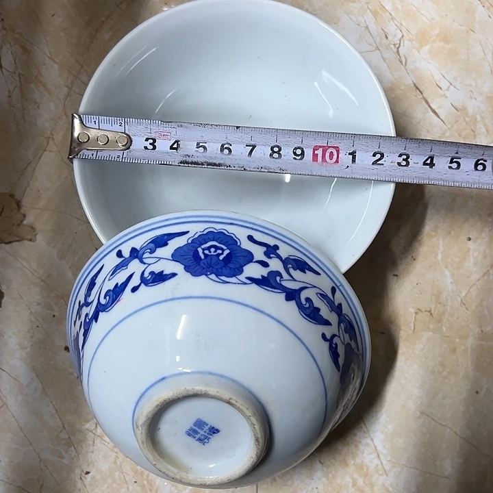 其他陶2个12.5缠枝芙蓉碗